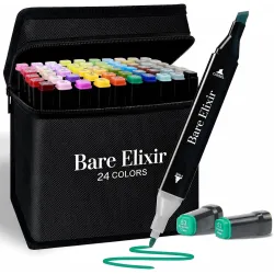 Dual Tip Brush & Fine Tip Drawing Pens Po24