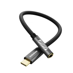 Dubstep Blaze Type C to 3.5mm DAC Adapter (Black)