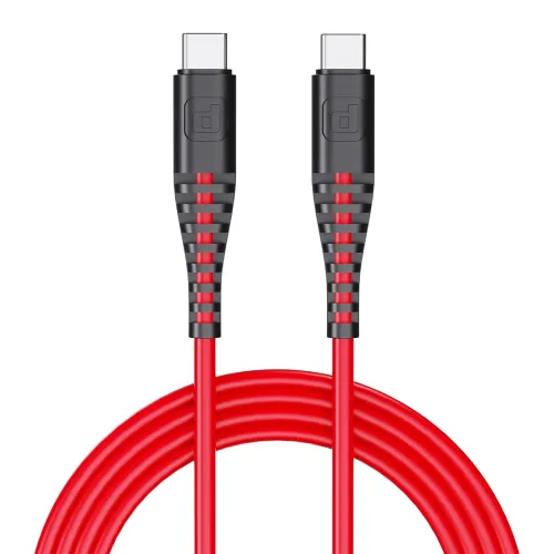 Image of Dubstep Blaze Ultra 65W Type-C to Type-C Cable 1 m Fast Charge Cable (Compatible with Mobile, Tablet, Laptop, Red, One C