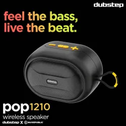 Dubstep Pop 1210 Wireless Bluetooth Speaker 12W 16Hrs Playtime