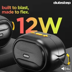 Dubstep Pop 1210 Wireless Speaker (12W, 16Hrs Playtime, TWS)