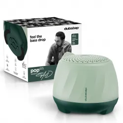 Dubstep Pop 615 Wireless Bluetooth Speaker, 8W Powerful Sound, Up to 12 Hours Playtime, Wireless Connectivity v5.4, Built-in Mic, TWS Pairing, TF Card & USB Support (Matcha Green)