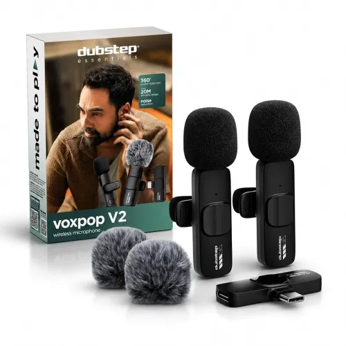 Image of DUBSTEP Voxpop V2 Dual Wireless Lavalier Microphone