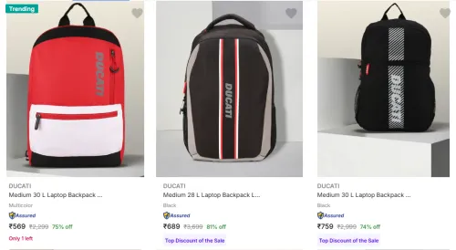 Image of Ducati Laptop Bags upto 81% Discount