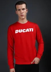 DUCATI  Men Full Sleeve Printed Sweatshirt