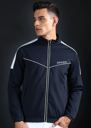 Image of DUCATI Men Solid Biker / Riding Jacket