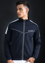 DUCATI Men Solid Biker / Riding Jacket
