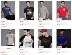 Ducati Men T-shirt Starting @ ₹299