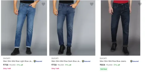 Image of Ducati Men's Jeans upto 77% Discount