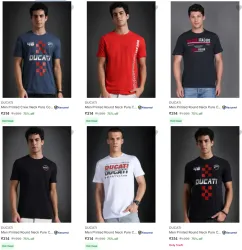 DUCATI Mens T-shirts @ ₹314