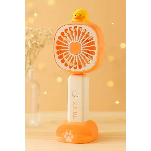 Image of Duck Mini Portable Fan, Powerful Hand Fan Cute Design Lightweight Rechargeable