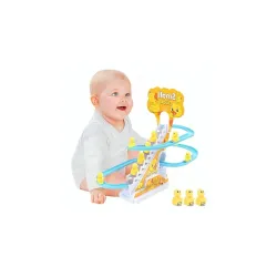 Duck Track Stair-Climbing Toy with Lights Music 3 Ducks