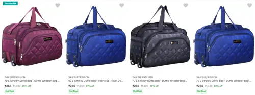 Image of Duffel Bag starting @ ₹256