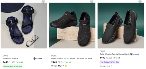 Image of DUKE Men Footwear Starting @ ₹448