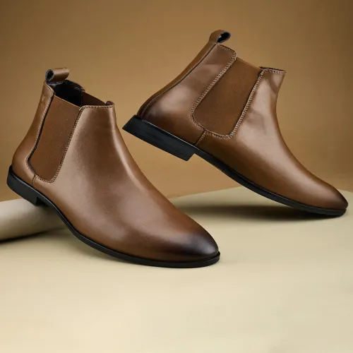 Image of Duke Men High-Top Chelsea Boots
