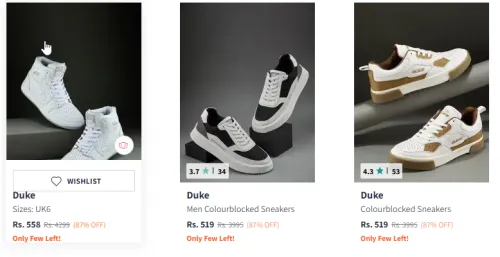 Image of Duke Men Shoes Starting @ ₹558