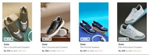 Image of Duke Men's Shoes at minimum 85% Discount