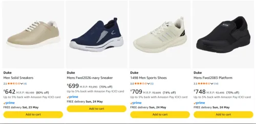 Image of Duke Men's Shoes starting at ₹642