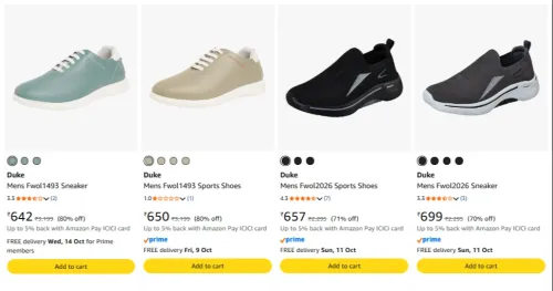 Image of Duke Men's shoes upto 80% Discount
