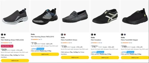 Image of Duke Men's Shoes Upto 82% Discount