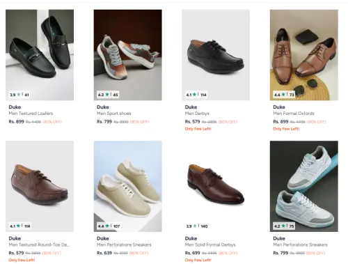 Image of Duke Shoes Upto 80% Discount
