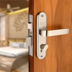 Duke Lock Stainless Steel Mortice Door Set 1008ss 3 Brass Keys Brass Antique Color 190 MM (8 INCH)