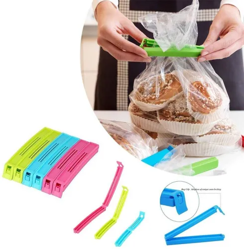 Image of DULLWHALE Manual Vacuum Plastic Bag Food Pouch Clip, 18 Pcs 