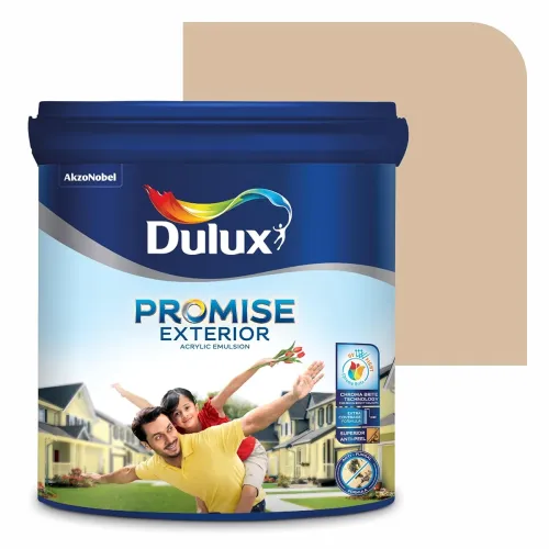 Image of Dulux Promise Exterior Emulsion Paint (1L, Dapper Tan)Ideal for exterior wall paint, smooth finish, anti-peel & anti-cra