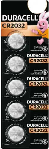 Image of DURACELL Specialty CR2032 Lithium Coin 3V Battery  (Pack of 5)