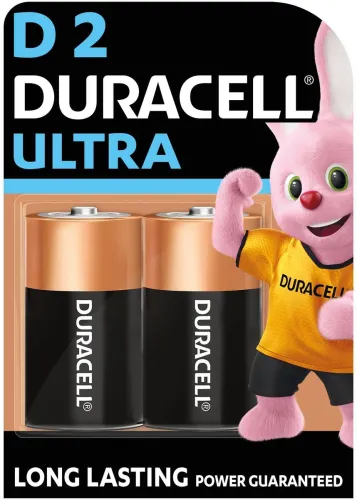 Image of DURACELL Ultra Alkaline D Battery  (Pack of 2)