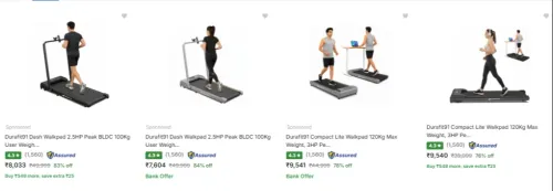 Image of Durafit Fitness Walkpad upto 84% Discount