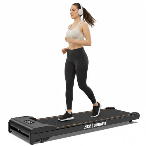 Image of Durafit91 Compact Lite 2.5HP Peak BLDC Motor Walkpad Treadmill with Remote Control | 120 kg User Capacity Walking Pad| 6