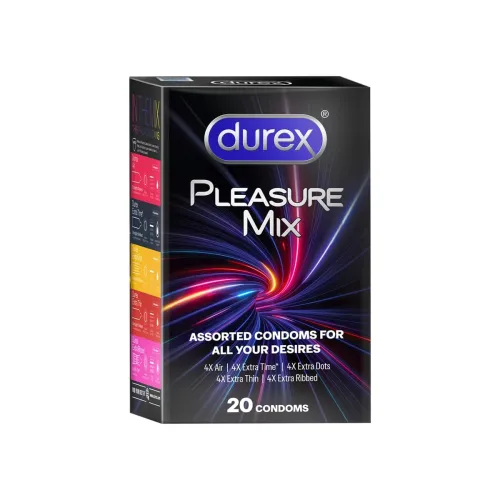 Image of Durex 5 in 1 Pleasure Pack | Assorted Condoms | 20 units