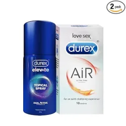 Durex Air Condoms 10s And Durex Spray Combo