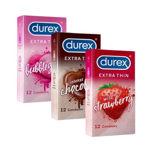 Image of DUREX Strawberry Chocolate Bubblegum Extra Thin� Combo For Men