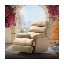 Duroflex Avalon Posture Pro Single Seater Leatherette Motorized Rocking & Rotating Recliner | 1 Year Warranty | Pocket S