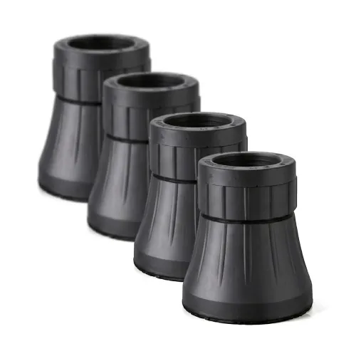 Image of TASTIC Heavy Duty Furniture Risers 4 Pack | Adjustable Height Bed & Sofa Lifter | Anti-Slip Rubber Base | Strong Load Be