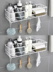 DXDT Wall Mounted bathroom Shelf/Rack/Storage Organizer for bathroom Steel Wall Shelf  (Number of Shelves - 1, White)