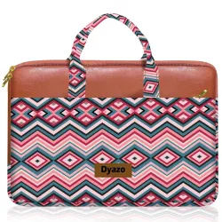 Dyazo 13 inch to 13.3 inch Laptop Bag for Woman | Jute & Vegan Leather Handcrafted | Office Handbags with Zipper Closure | Compatible for Dell, HP, MacBook, Lenovo, Asus, Acer and Other Note...