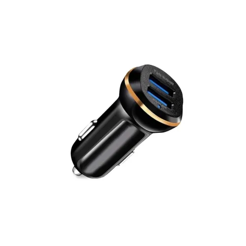 Image of Dyazo 2.4 Amp Dual Port USB Car Charger - Compatible with iPhone X/Xr/Xs/Max/8/7/Plus, Vivo, Oppo, Samsung Galaxy & All 
