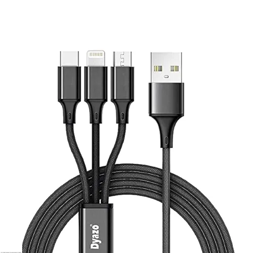 Image of Dyazo 3-in-1 Nylon Braided Charging Cable