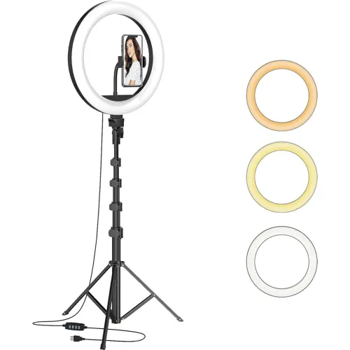 Image of Dyazo Big 12 Inch Led Ring Light with 7 Feet Tripod Stand (Combo) for Mobile 