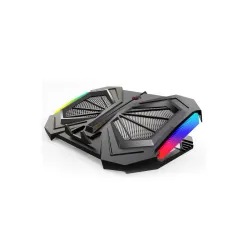 Dyazo Gaming Laptop Cooler (Dual USB Powered Fan, RGB Rim Lights)