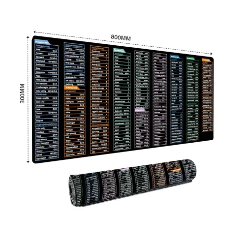 Image of Dyazo Large Anti Slip Keyboard Shortcut Extended Desk mat