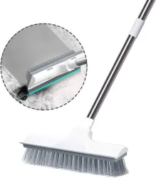 Dykidrah Floor Scrub Brush with Long Handle  (White)