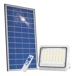 Dylect® Luxe Solar Flood Light – Powerful Bright 60W to 90W for Outdoor Garden, Home, Retail Shop, Parking | Long 10Hr Runtime with Unique Hazard Light & Remote, IP65 Waterproof, 6000K Cool....
