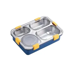 Dynore Stainless Steel 4-Compartment Lunch Box