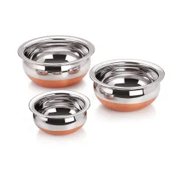 Dynore Stainless Steel Handi Set (3 Pcs)