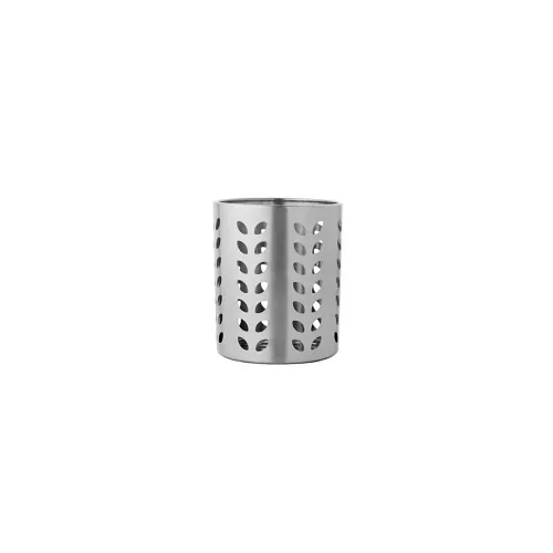 Image of Dynore Stainless Steel Leaf Hole Cutlery Holder 
