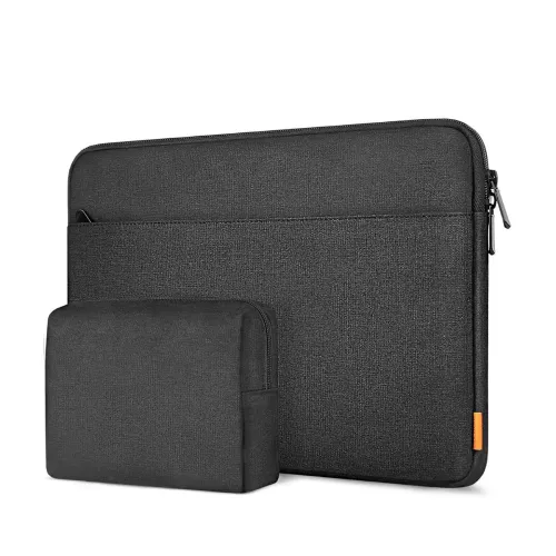 Image of Dynotrek Protector 15.6 inch Laptop Sleeve Case, with Charger Pouch Shockproof Protective Notebook Cover, Accessory Pock